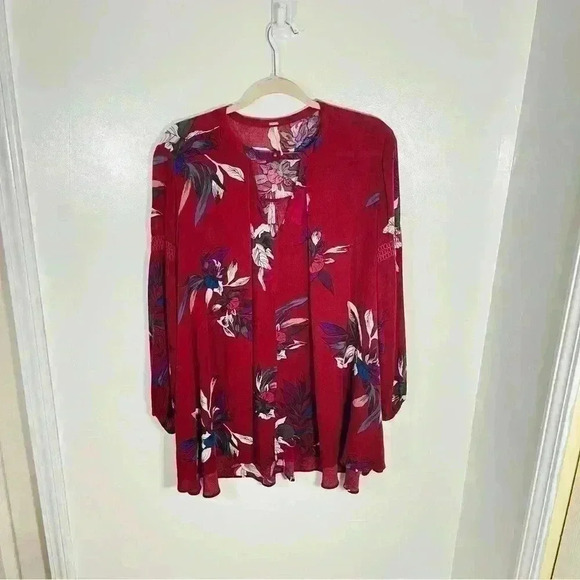 Free People Tree Swing Tunic Electric Orchid Size XS - Picture 2 of 9